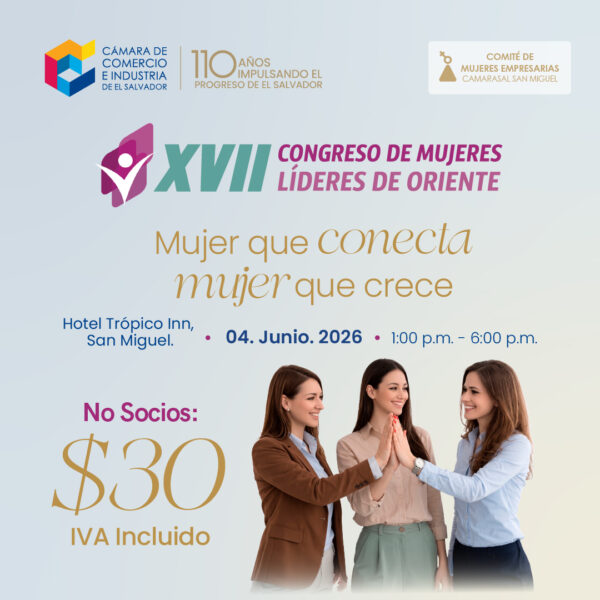 Congreso de Mujeres Lideres de Oriente- San Miguel-$30