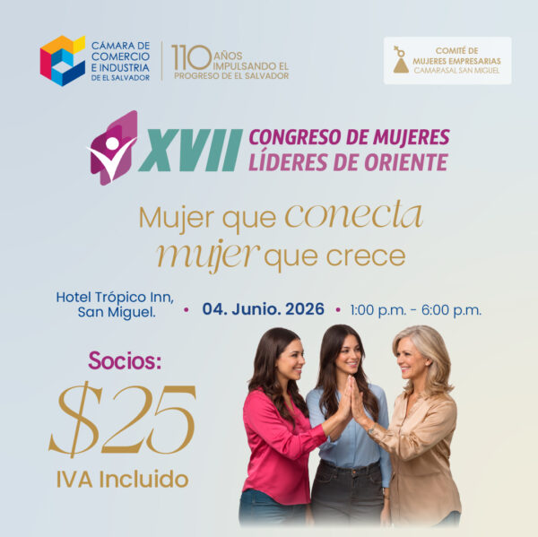 Congreso de Mujeres Lideres de Oriente- San Miguel-$25
